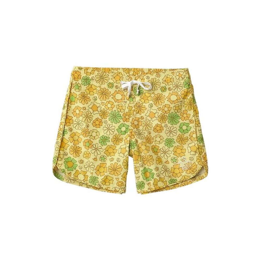 Seaesta Surf Boys  X Surfy Birdy Retro Daydream Boardshorts, Yellow